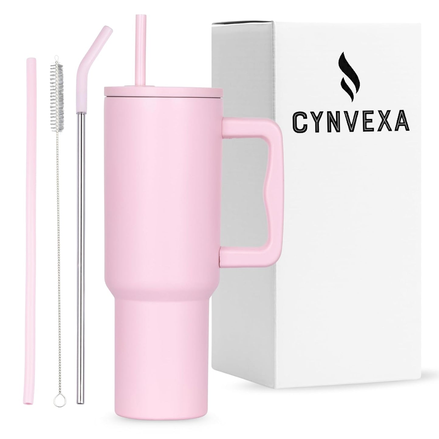 1200 ml Insulated Stainless Steel Tumbler with Handle & Straw 1200 ml Travel Tumbler – Hot & Cold, Cupholder Friendly