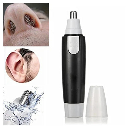 Nose Hair Trimmer Battery-Operated Ear and Nose Hair Trimmer Clipper Painless