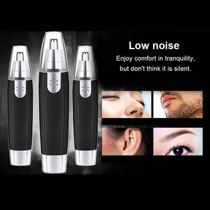 Nose Hair Trimmer Battery-Operated Ear and Nose Hair Trimmer Clipper Painless